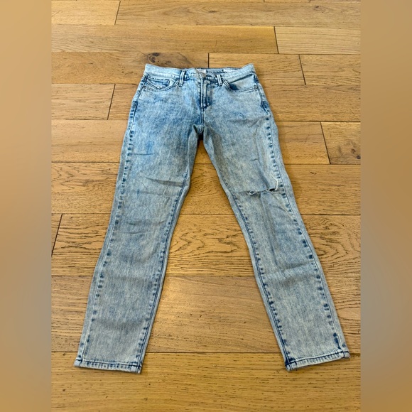 Agolde Acid Wash Sophie‎ Crop Jeans Size 26 - Picture 1 of 12